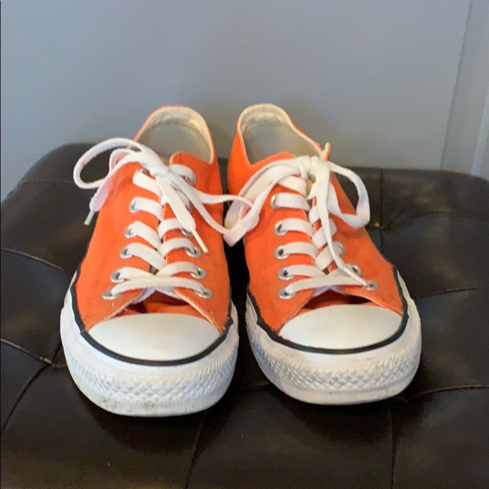 Orange Converse All-Star Sneakers